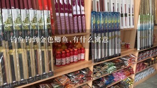 钓鱼钓到金色鲫鱼,有什么寓意