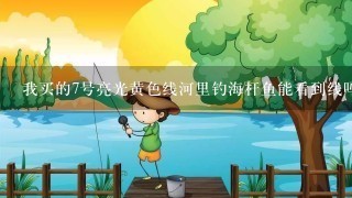 我买的7号亮光黄色线河里钓海杆鱼能看到线吗！帮帮忙？谢谢！