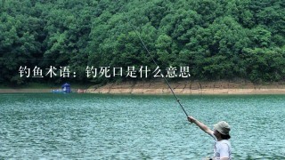 钓鱼术语：钓死口是什么意思