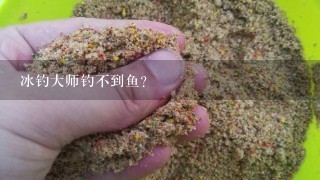 冰钓大师钓不到鱼？