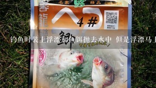 钓鱼时装上浮漂和鱼饵抛去水中 但是浮漂马上沉入水中直到什么也看不见 不知是什么原因