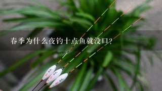 春季为什么夜钓十点鱼就没口？