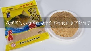 我新买的小地图鱼为什么不吃食在水下外身子呆着，我的水温在28°缸是52*24*40（长宽高）大家帮帮忙~