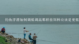 钓鱼浮漂如何调低调高那样挂饵料应该是更低怎么钓高