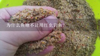 为什么鱼塘不让用红虫钓鱼？