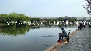 为什么我调漂调的5目挂上面的饵料到不了底