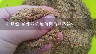 7星漂 单线双钩如何调节悬坠钓？