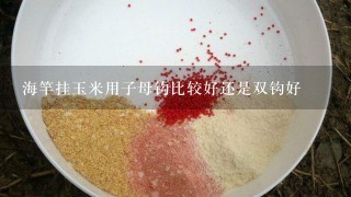 海竿挂玉米用子母钩比较好还是双钩好