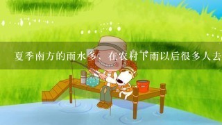 夏季南方的雨水多，在农村下雨以后很多人去捞鱼，哪些地方的鱼多呢？