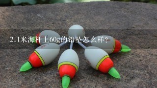 2.1米海杆上60g的铅坠怎么样?