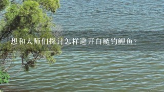 想和大师们探讨怎样避开白鲢钓鲤鱼?