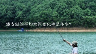 潘安湖的平均水深变化率是多少?