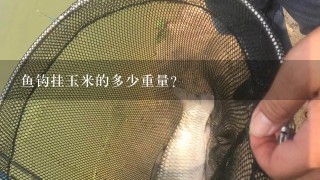 鱼钩挂玉米的多少重量?