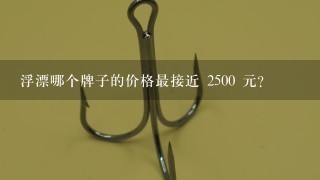 浮漂哪个牌子的价格最接近 2500 元?