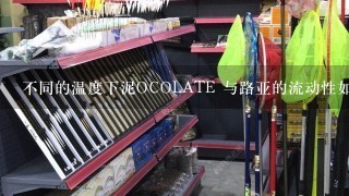 不同的温度下泥OCOLATE 与路亚的流动性如何变化?